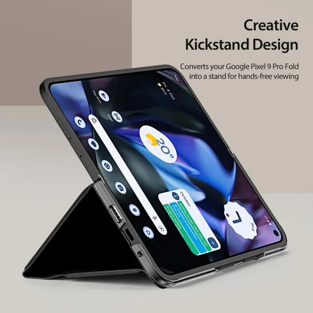 Dux Ducis Bril Google Pixel 9 Pro Fold Hoesje Back Cover Zwart afbeelding 6
