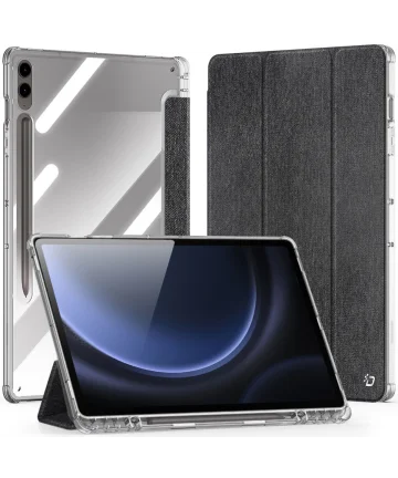 Dux Ducis Unid Samsung Galaxy Tab S10 Plus Hoes Book Case Transparant Zwart Hoesjes