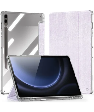 Dux Ducis Unid Samsung Galaxy Tab S10 Plus Hoes Book Case Transparant Paars Hoesjes