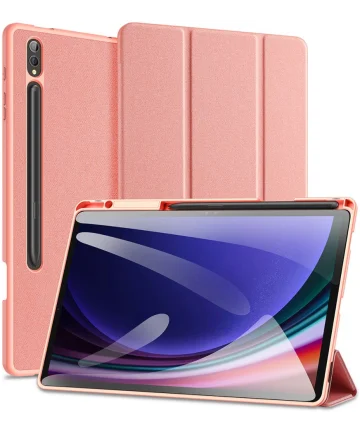 Dux Ducis Domo Samsung Galaxy Tab S10 Plus Hoes Tri-Fold Book Case Roze Hoesjes