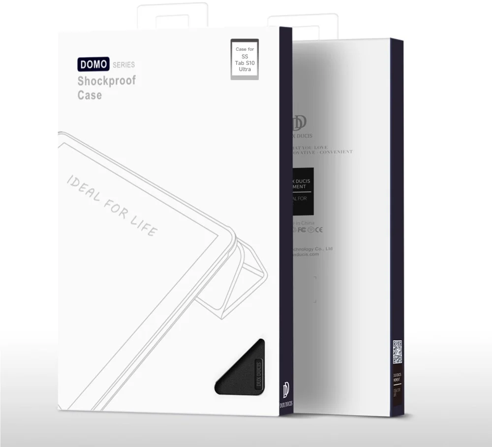 Dux Ducis Domo Samsung Galaxy Tab S10 Ultra Hoes Tri-Fold Book Case Zwart afbeelding 10