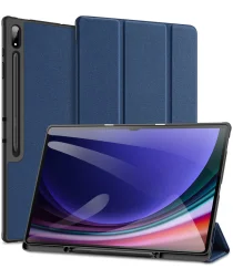 Dux Ducis Domo Samsung Galaxy Tab S10 Ultra Hoes Tri-Fold Book Case Blauw