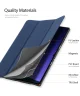 Dux Ducis Domo Samsung Galaxy Tab S10 Ultra Hoes Tri-Fold Book Case Blauw