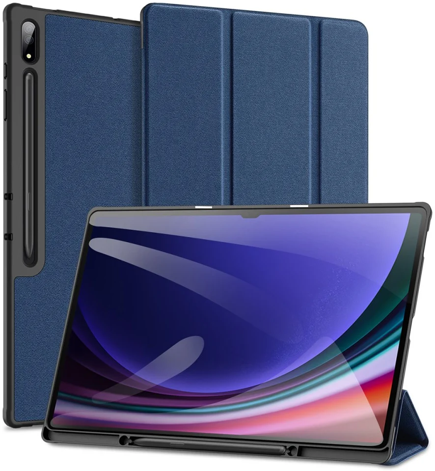 Dux Ducis Domo Samsung Galaxy Tab S10 Ultra Hoes Tri-Fold Book Case Blauw afbeelding 1