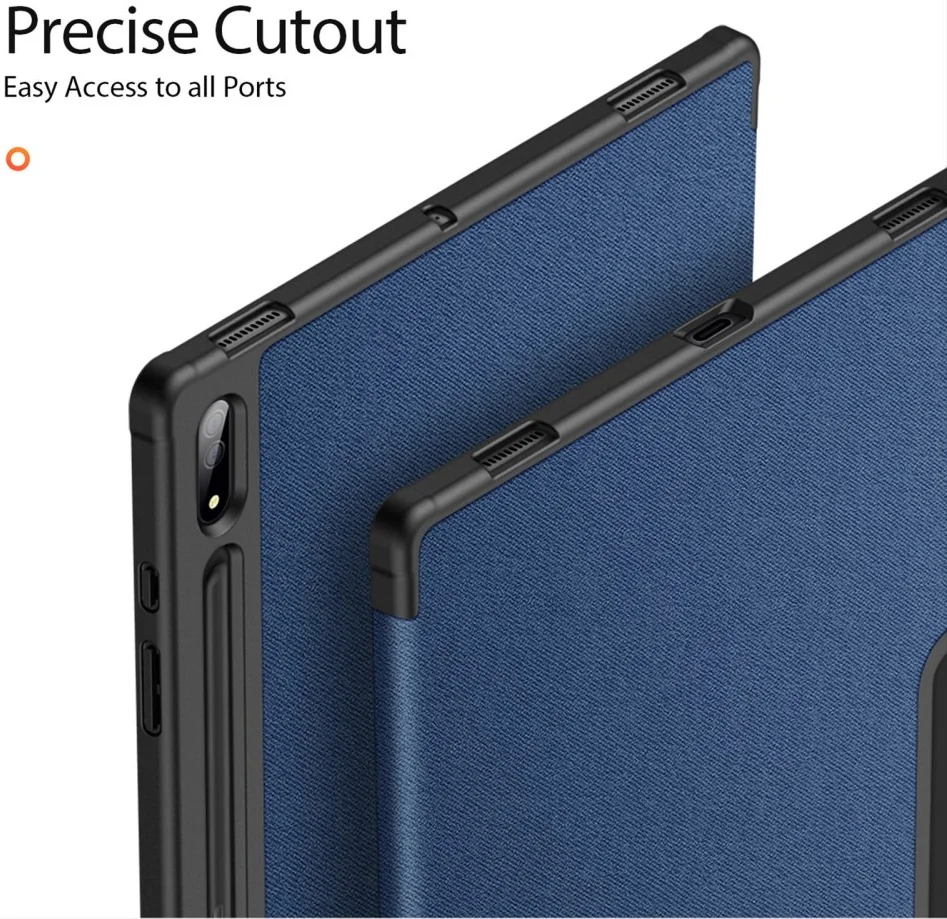 Dux Ducis Domo Samsung Galaxy Tab S10 Ultra Hoes Tri-Fold Book Case Blauw afbeelding 9