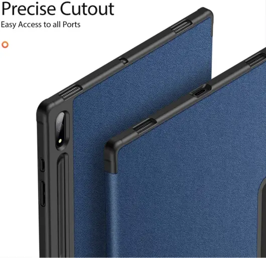 Dux Ducis Domo Samsung Galaxy Tab S10 Ultra Hoes Tri-Fold Book Case Blauw afbeelding 9
