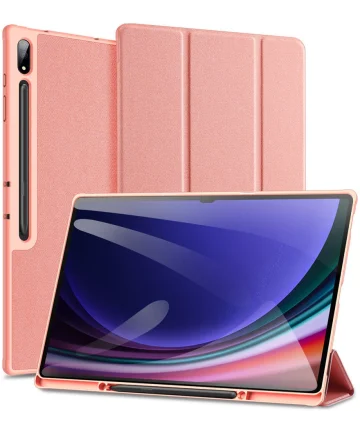 Dux Ducis Domo Samsung Galaxy Tab S10 Ultra Hoes Tri-Fold Book Case Roze Hoesjes