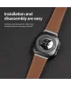 Dux Ducis YA - Samsung Galaxy Watch Ultra Bandje - Echt Leer - Grijs