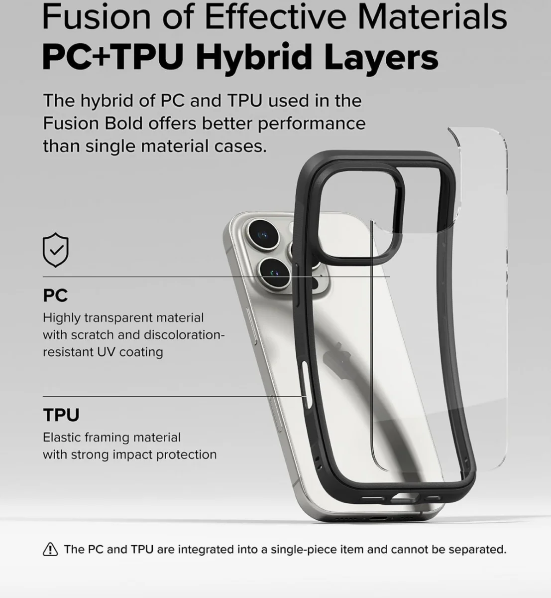 Ringke Fusion Bold Magnetic Apple iPhone 16 Pro Max Hoesje MagSafe Zwart afbeelding 7