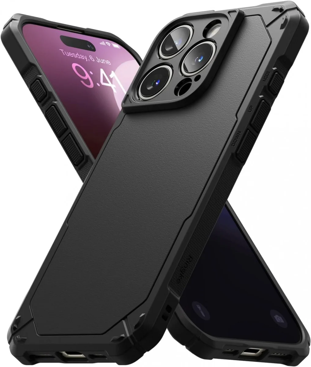 Ringke Rugged Gear iPhone 16 Pro Max Hoesje Back Cover Zwart afbeelding 1