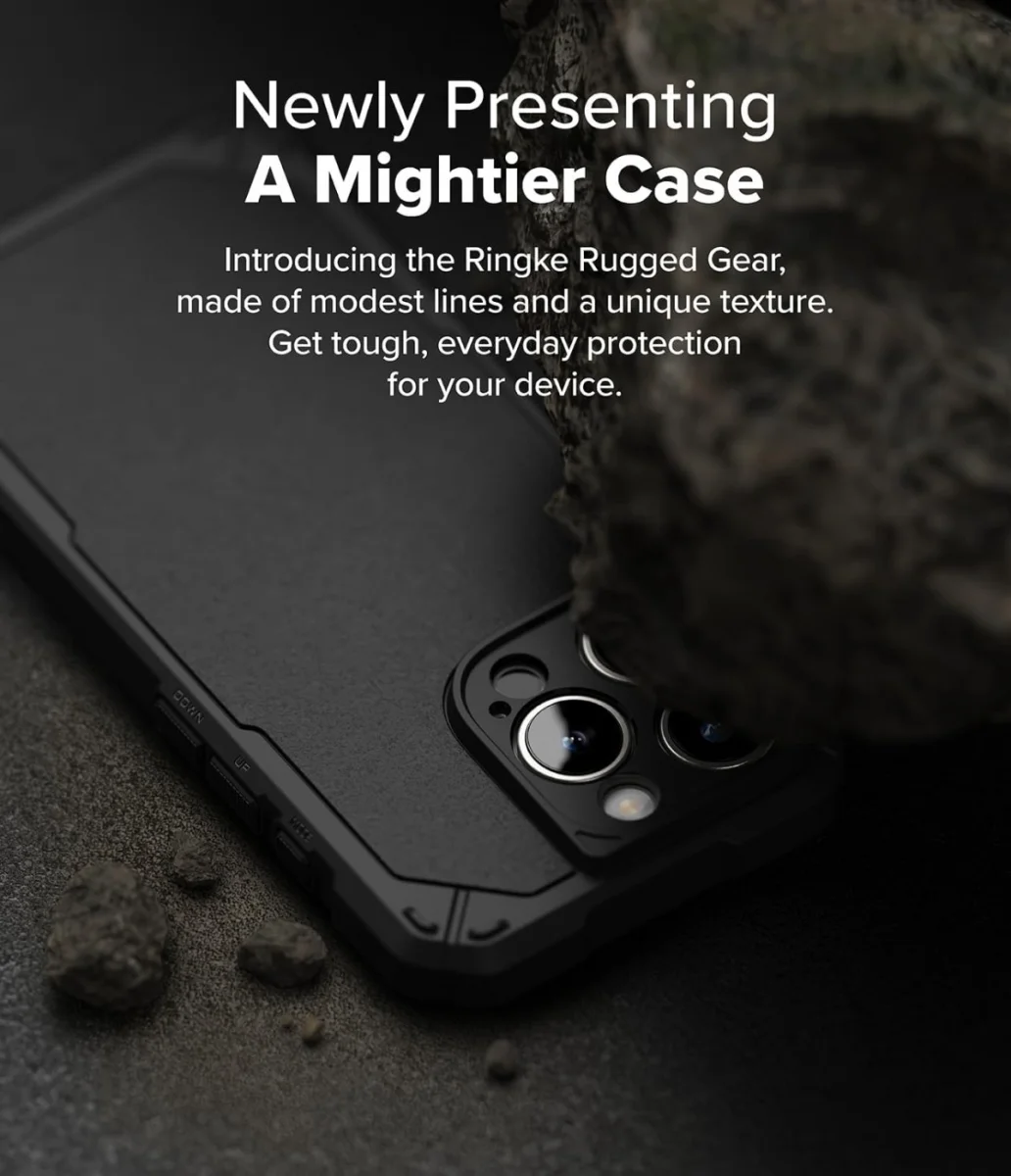 Ringke Rugged Gear Magnetic Apple iPhone 16 Pro Max Hoesje MagSafe Zwart afbeelding 7