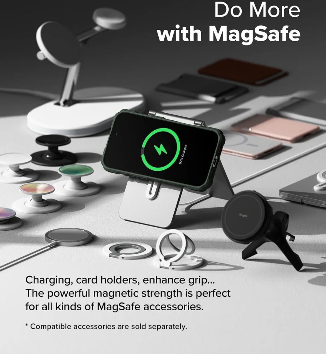 Ringke Rugged Gear Magnetic Apple iPhone 16 Pro Max Hoesje MagSafe Groen afbeelding 5