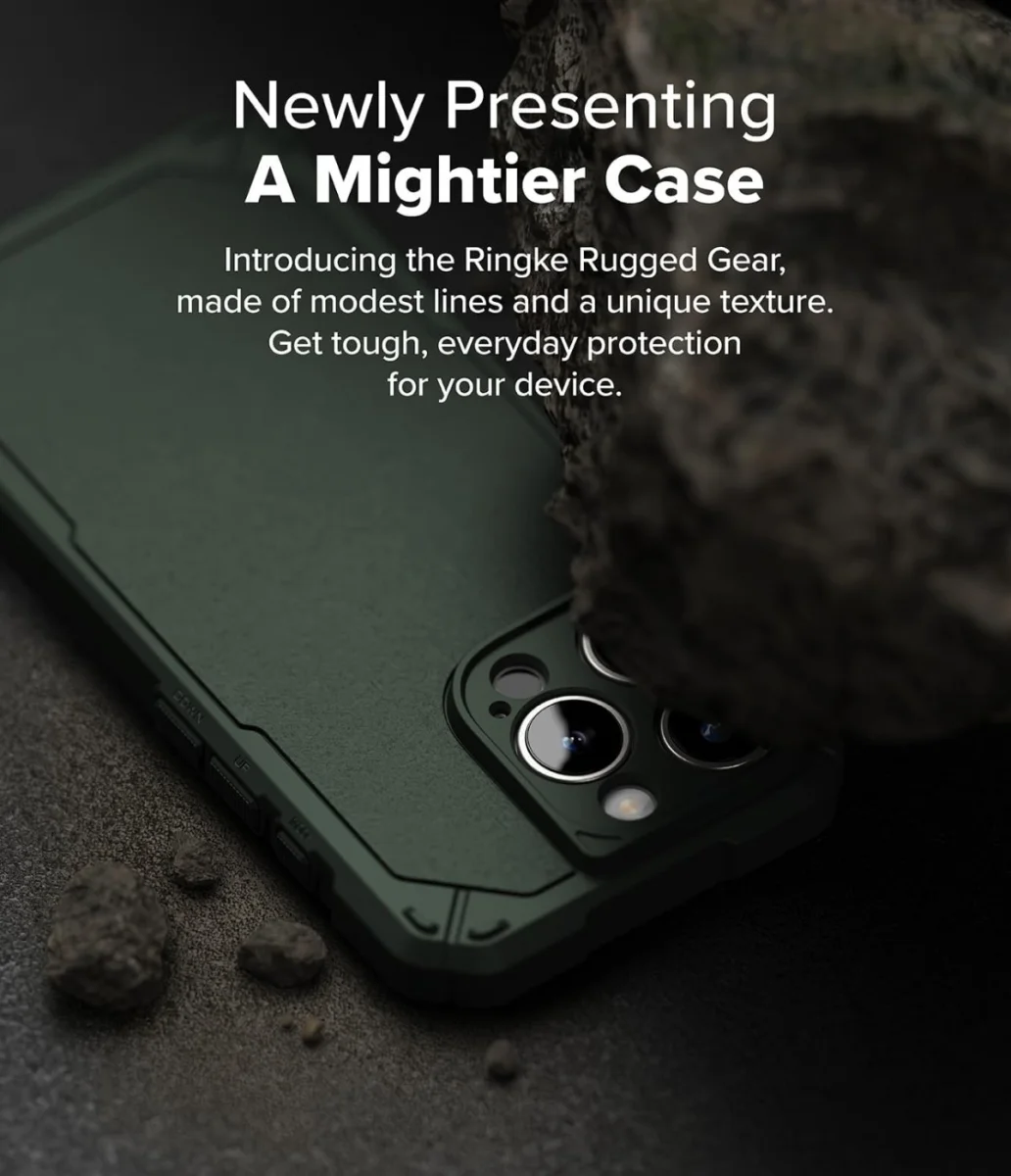 Ringke Rugged Gear Magnetic Apple iPhone 16 Pro Max Hoesje MagSafe Groen afbeelding 7