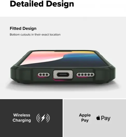 Ringke Rugged Gear Magnetic Apple iPhone 16 Pro Max Hoesje MagSafe Groen afbeelding 10