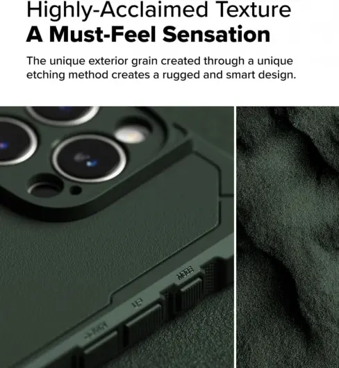 Ringke Rugged Gear Magnetic Apple iPhone 16 Pro Max Hoesje MagSafe Groen afbeelding 6
