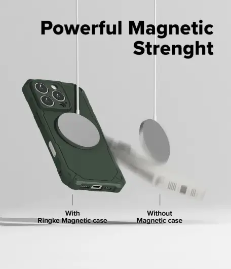 Ringke Rugged Gear Magnetic Apple iPhone 16 Pro Max Hoesje MagSafe Groen afbeelding 8