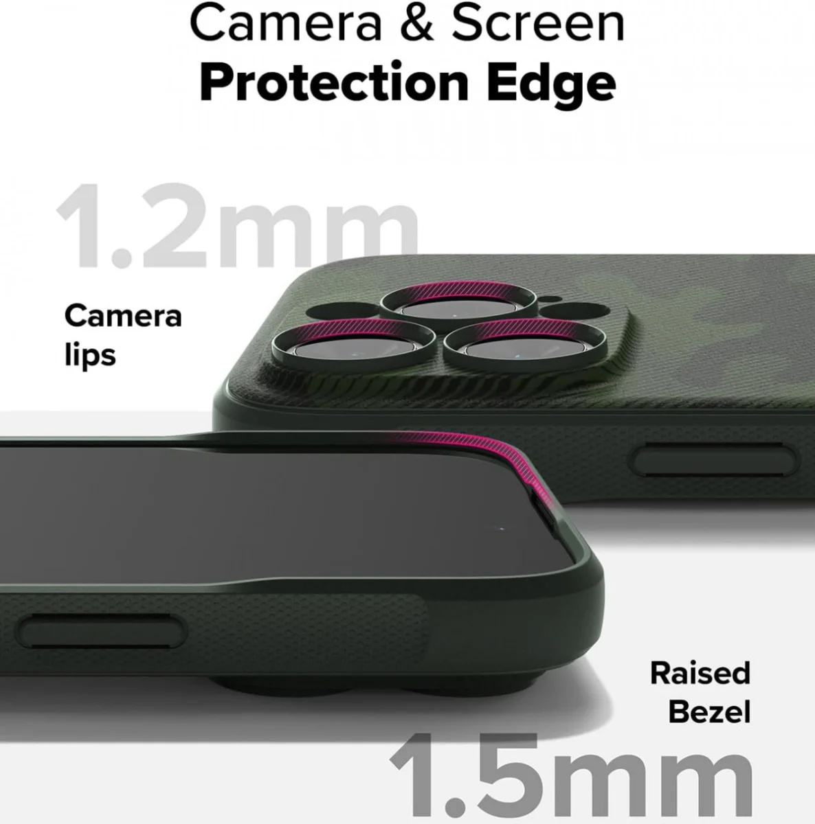Ringke Onyx Apple iPhone 16 Pro Hoesje Flexibel TPU Back Cover Camo Groen afbeelding 10