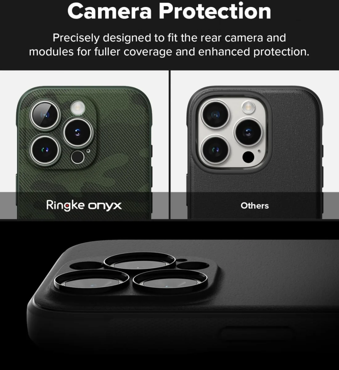 Ringke Onyx Apple iPhone 16 Pro Hoesje Flexibel TPU Back Cover Camo Groen afbeelding 8
