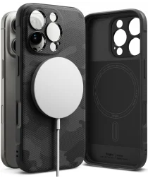 Ringke Onyx Magnetic Apple iPhone 16 Pro Hoesje MagSafe Camo Zwart