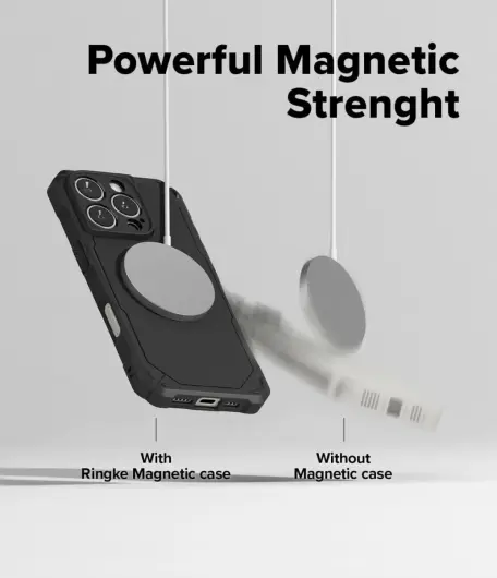 Ringke Rugged Gear Magnetic Apple iPhone 16 Pro Hoesje MagSafe Zwart afbeelding 8