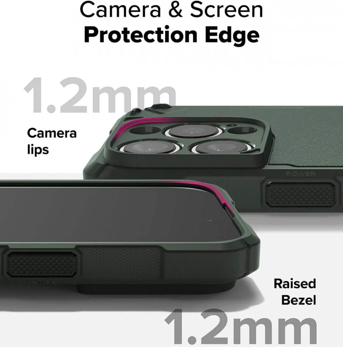 Ringke Rugged Gear Magnetic Apple iPhone 16 Pro Hoesje MagSafe Groen afbeelding 10