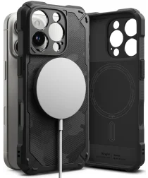 Ringke Rugged Gear Magnetic Apple iPhone 16 Pro Hoesje MagSafe Camo Zwart