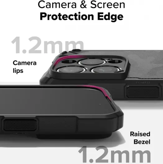 Ringke Rugged Gear Magnetic Apple iPhone 16 Pro Hoesje MagSafe Camo Zwart afbeelding 8