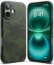 Ringke Onyx Apple iPhone 16 Hoesje Flexibel TPU Back Cover Camo Groen