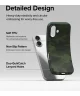 Ringke Onyx Apple iPhone 16 Hoesje Flexibel TPU Back Cover Camo Groen