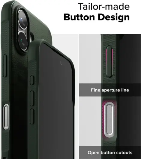 Ringke Onyx Apple iPhone 16 Hoesje Flexibel TPU Back Cover Camo Groen afbeelding 9