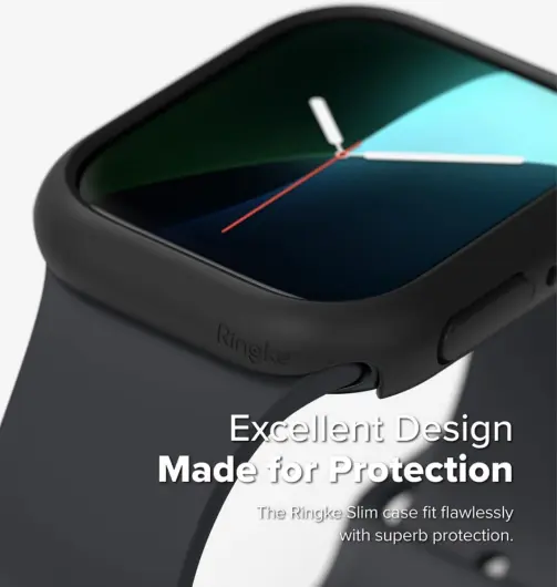 Ringke Slim - Apple Watch 10 42MM Hoesje - (2P) Transparant & Zwart afbeelding 5