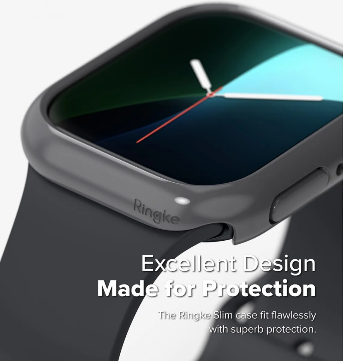 Ringke Slim - Apple Watch 10 42MM Hoesje - (2P) Transparant & Gray afbeelding 4