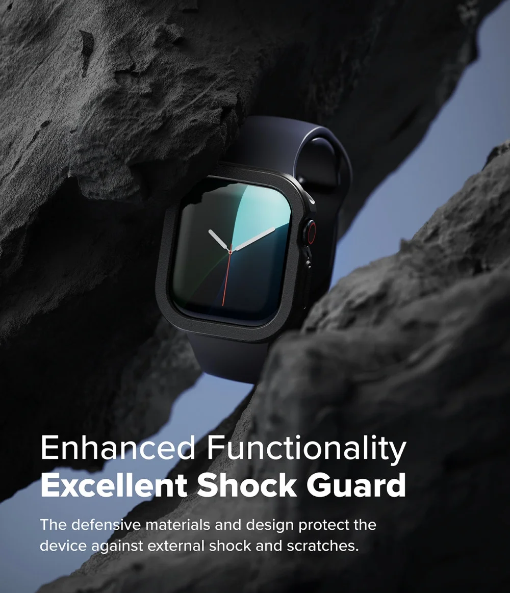 Ringke Air Sports - Apple Watch 10 42MM Hoesje - TPU Zwart afbeelding 6