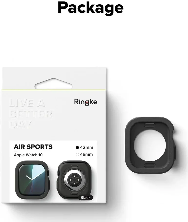 Ringke Air Sports - Apple Watch 10 42MM Hoesje - TPU Grijs afbeelding 10