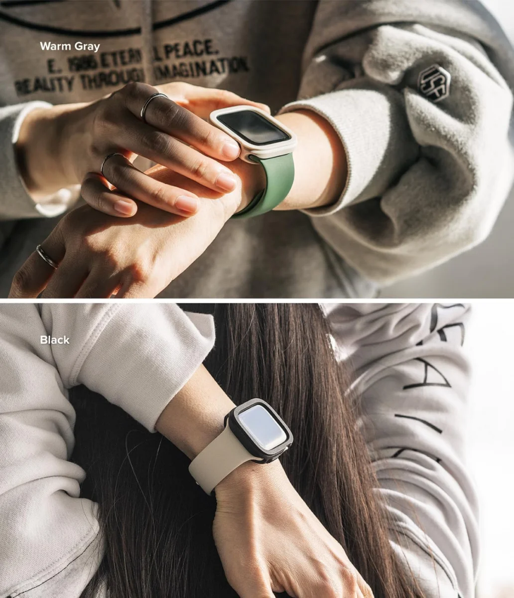 Ringke Air Sports - Apple Watch 10 42MM Hoesje - TPU Grijs afbeelding 9