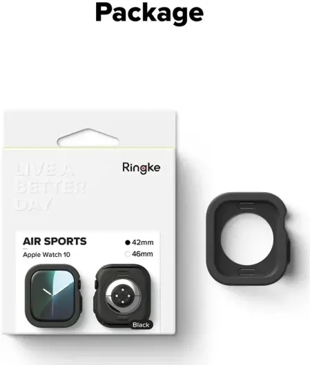 Ringke Air Sports - Apple Watch 10 42MM Hoesje - TPU Grijs afbeelding 10