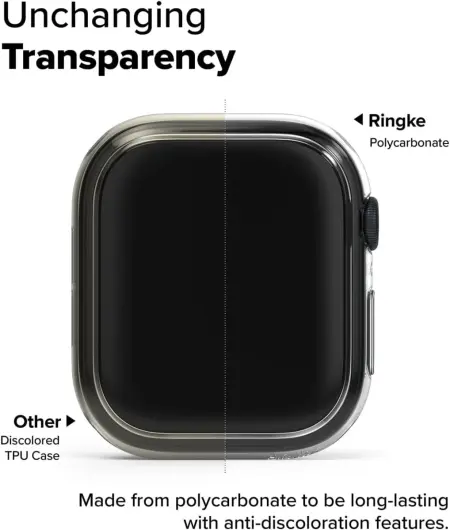 Ringke Slim - Apple Watch 10 46MM Hoesje - (2P) Transparant & Gray afbeelding 5