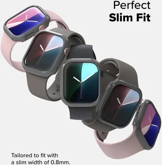 Ringke Slim - Apple Watch 10 46MM Hoesje - (2P) Transparant & Gray afbeelding 6