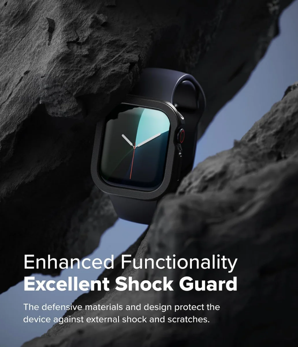 Ringke Air Sports Apple Watch 10 46MM Hoesje TPU Zwart afbeelding 5