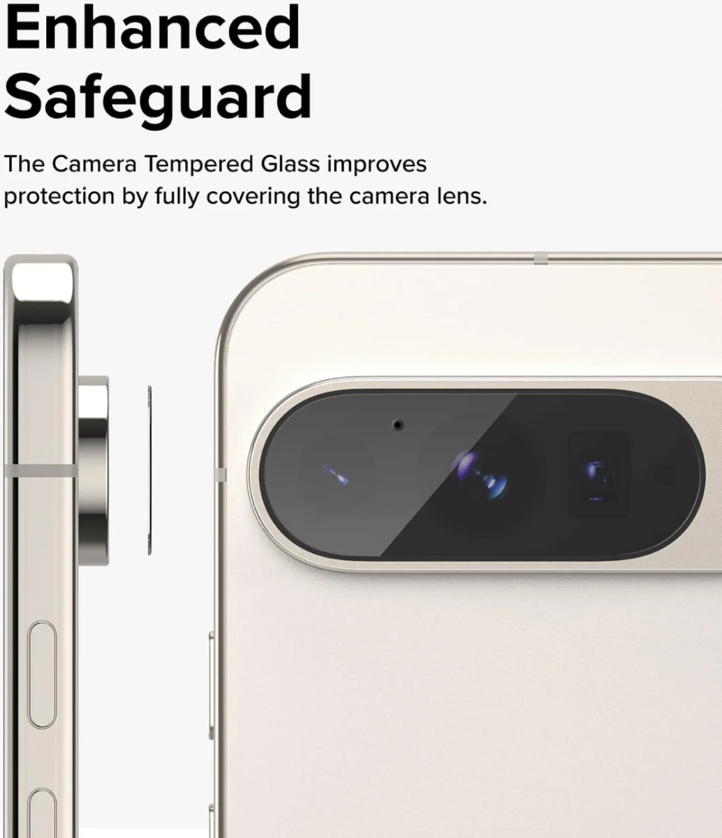 Ringke Google Pixel 9 Pro XL Camera Protector Tempered Glass (3-Pack) afbeelding 7