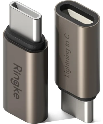 Ringke Lightning - USB-C OTG Adapter Converter voor iPhone 15/16/Android 2 Pack Kabels