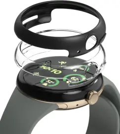 Ringke Slim - Google Pixel Watch 3 41MM Hoesje - (2P) Transparant & Zwart