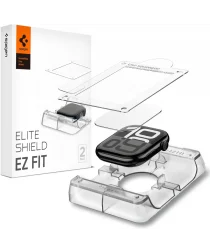 Spigen Eliteshield EZ Fit - Apple Watch 10 42MM Screen Protector met Tray 2-Pack