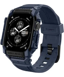 Spigen Rugged Armor Pro - Apple Watch 10 42MM - Hoesje en Bandje - Blauw