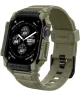 Spigen Rugged Armor Pro - Apple Watch 10 (46MM) - Hoesje en Bandje - Khaki