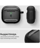 Spigen Rugged Armor Apple AirPods 4 Hoesje Carbon Fiber Zwart