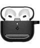 Spigen Rugged Armor Apple AirPods 4 Hoesje Carbon Fiber Zwart