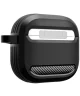 Spigen Rugged Armor Apple AirPods 4 Hoesje Carbon Fiber Zwart