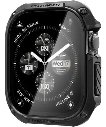 Spigen Rugged Armor - Apple Watch 10 46MM Hoesje - Zwart Cases