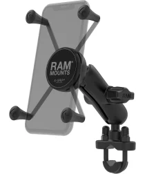 RAM Mounts X-Grip Universele Telefoon Houder Motor met Klem Zwart